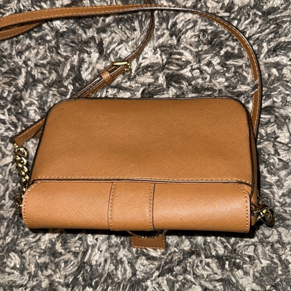 Michael Kors Brown Crossbody Bag with Pebbled Leather - Picture 7 of 10